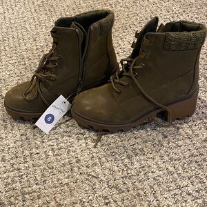 Universal Thread Goods Co. Dark Olive Combat Boots